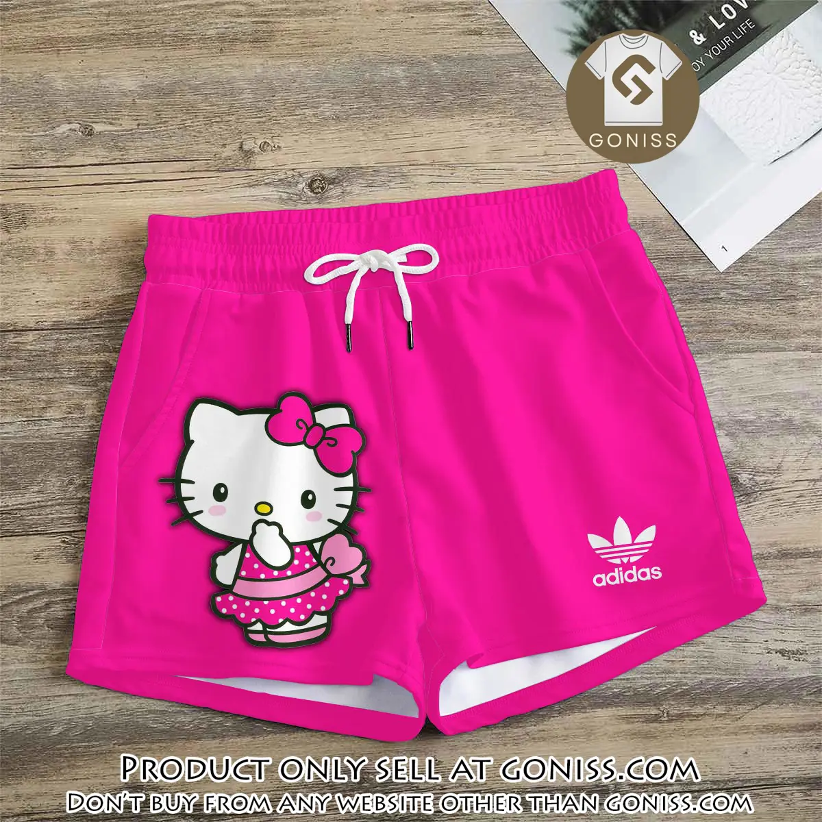 Premium hello kitty in adidas women shorts lady beach shorts wms1080 gn1228571